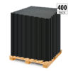 400 black PVC garage floor tiles pack