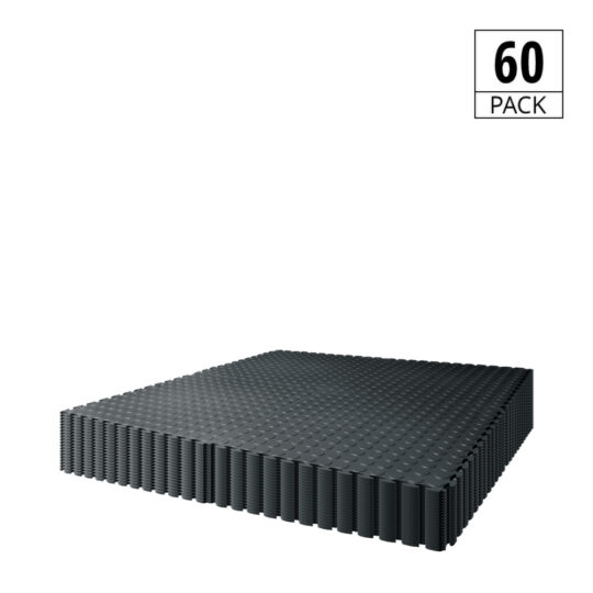 DuraStud™ Garage Floor Tiles PVC 50cm (Black) | Duramat UK