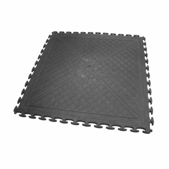 DuraTile⢠PVC Garage Floor Tiles 50cm Black | Duramat UK