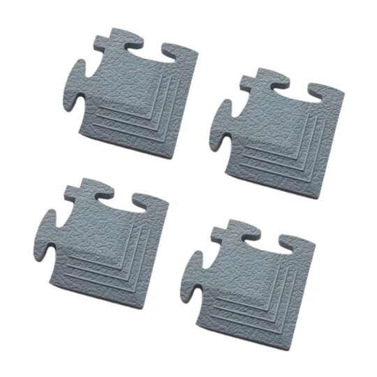 Garage Floor Tile Corner Ramp for Dura Range (Dark Grey)