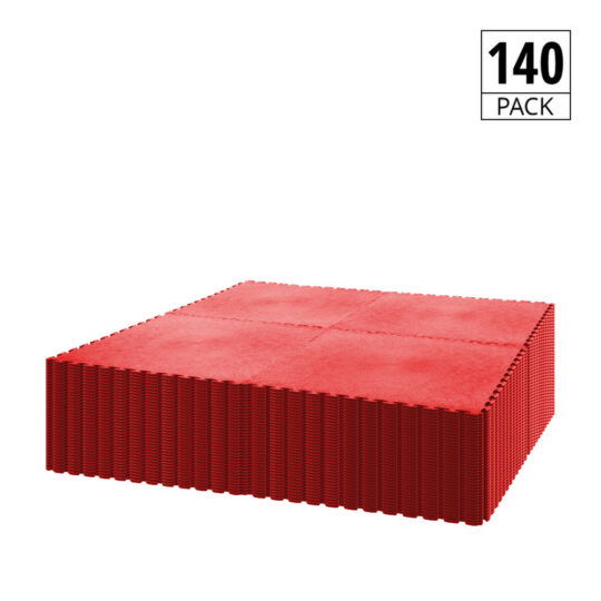 DuraTile™ PVC Garage Floor Tiles 50cm Red | Duramat UK