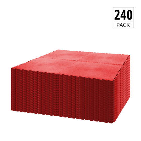 DuraTile™ PVC Garage Floor Tiles 50cm Red | Duramat UK