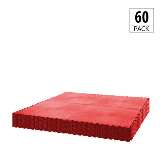 DuraTile™ PVC Garage Floor Tiles 50cm Red | Duramat UK