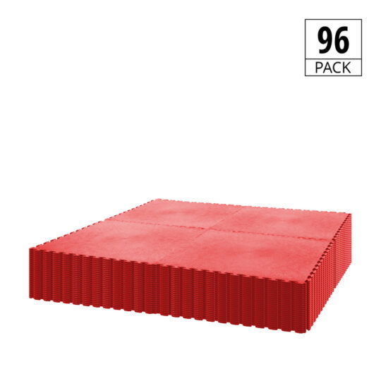 DuraTile™ PVC Garage Floor Tiles 50cm Red | Duramat UK