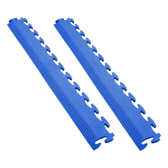 DuraTile™ Garage Floor Tile Ramp Edges (Blue)