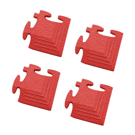 DuraTile™ Garage Floor Tile Ramp Corners (Red)