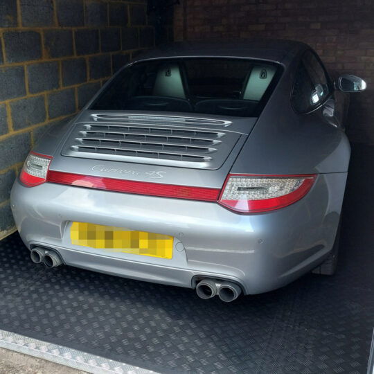 DuraTread™ Solid PVC Garage Floor Tiles 50cm Black | Duramat UK
