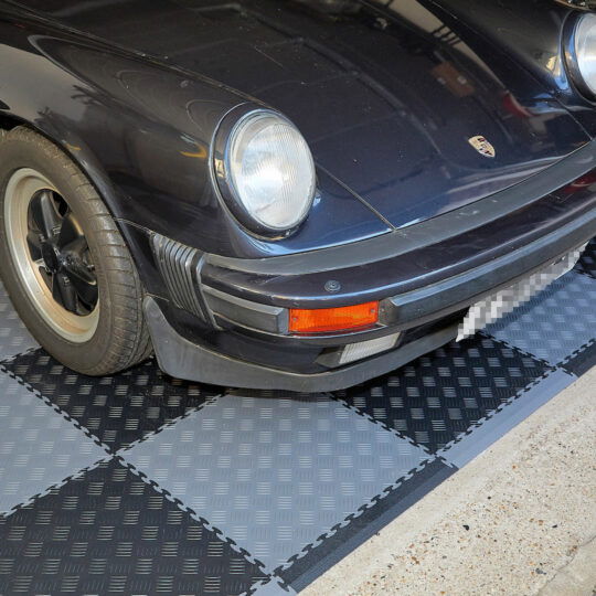 DuraTread™ Solid PVC Garage Floor Tiles 50cm Black | Duramat UK