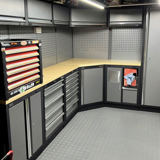 DuraTread™ Solid PVC Garage Floor Tiles 50cm Grey | Duramat UK