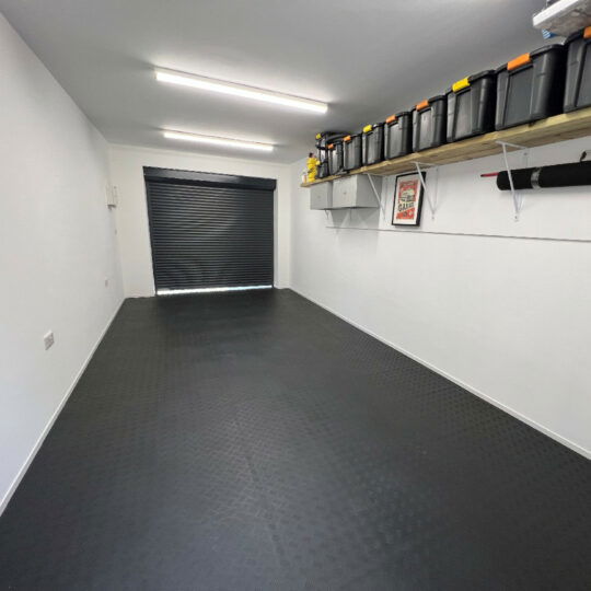 DuraTread™ Solid PVC Garage Floor Tiles 50cm Black | Duramat UK