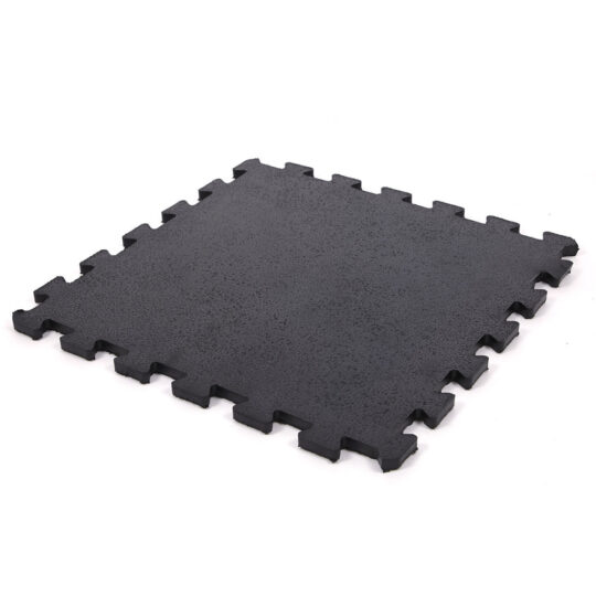 GymGuard™ 50cm Solid Rubber Gym Flooring 17mm (Black)