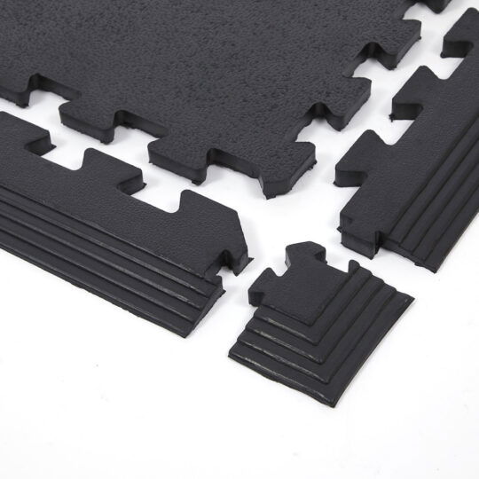 GymGuard™ 50cm Solid Rubber Gym Flooring 17mm (Black)