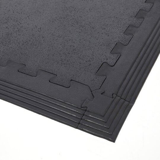 GymGuard™ 50cm Solid Rubber Gym Flooring 17mm (Black)