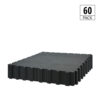 60 pack black checkerboard garage flooring