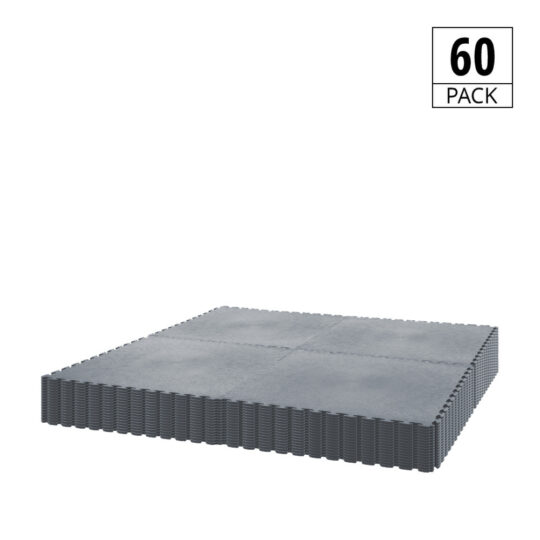 DuraTile™ PVC Garage Floor Tiles 50cm Grey | Duramat UK