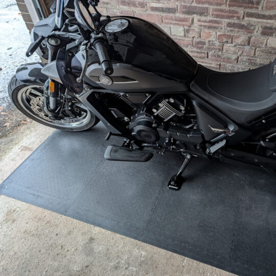 Alternative view of DuraTile PVC Motorcycle Floor Mats 8 Pack (Black)