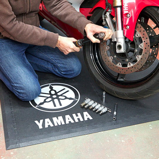 DuraTile™ PVC Garage Floor Tiles 50cm Motorbike Pack (Black) | Duramat UK