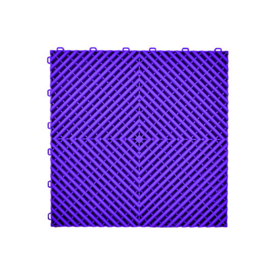 VentLock™ XL 40cm Performance Garage Floor Tiles (Purple) | Duramat UK