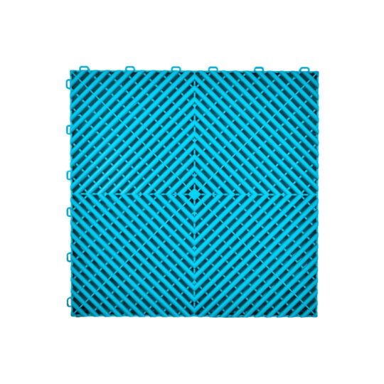 VentLock™ XL 40cm Performance Garage Floor Tiles (Turqoise) | Duramat UK