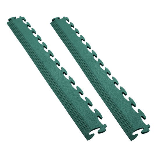 DuraTile⢠Garage Floor Tile Ramp Edges (Racing Green)